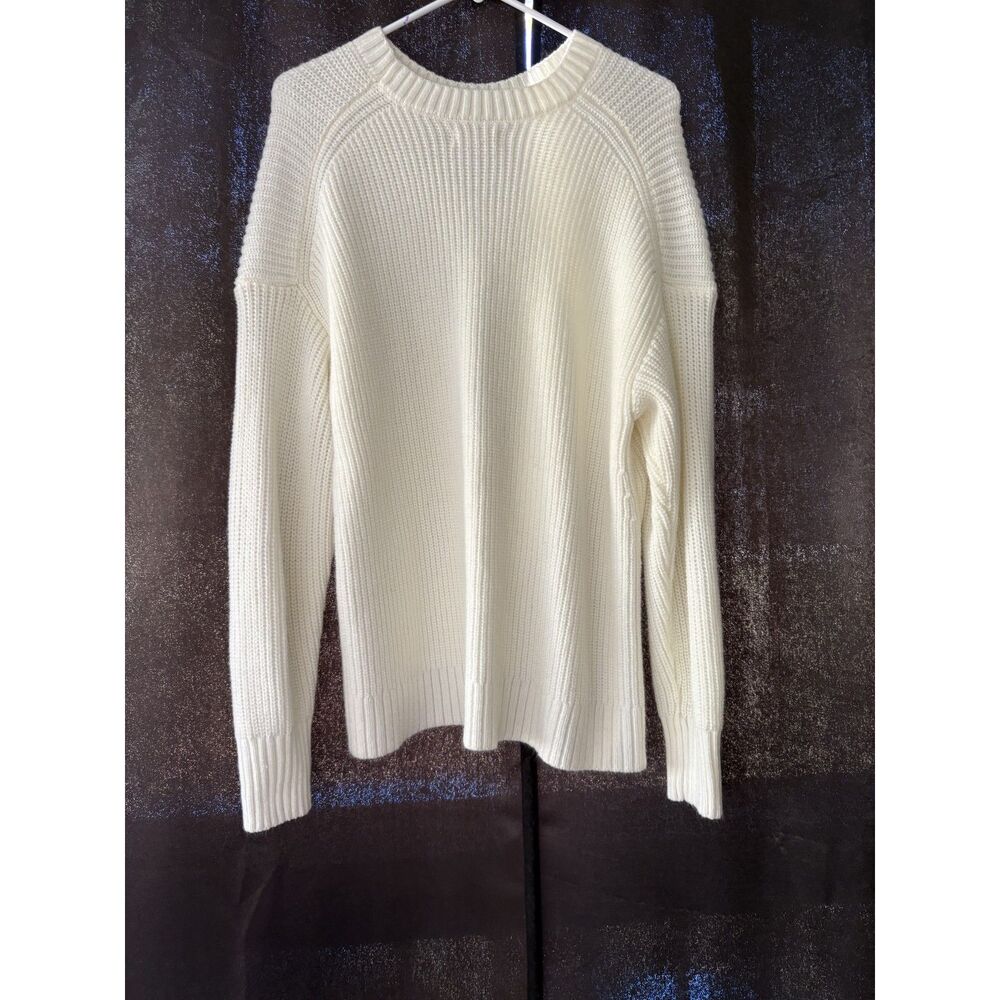 SO Cream Chunky Knit Sweater XXL – Cozy Oversized Minimalist Aesthetic
